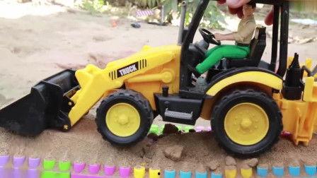 挖掘机儿歌视频,欢快旋律中的童年回忆