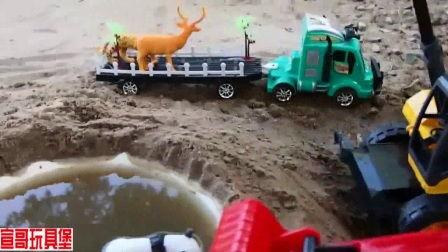 挖掘机儿歌视频,欢快旋律中的童年回忆