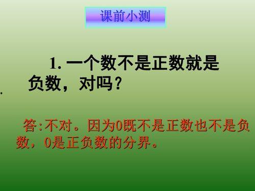 正数和负数讲课视频